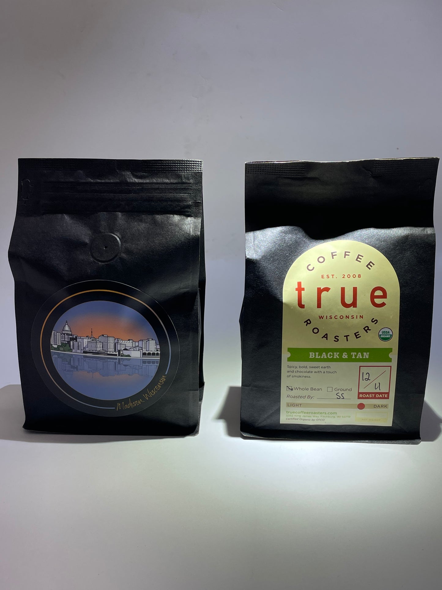 2 Mugs + Two 12 ounce bags of Coffee